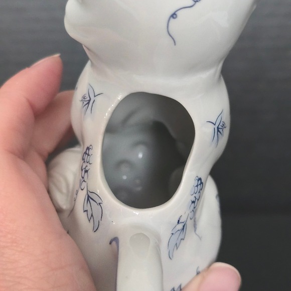 Franklin Mint Country Friends Hallie Greer Ceramic Fox Creamer Pitcher 1986 VTG - Picture 9 of 13